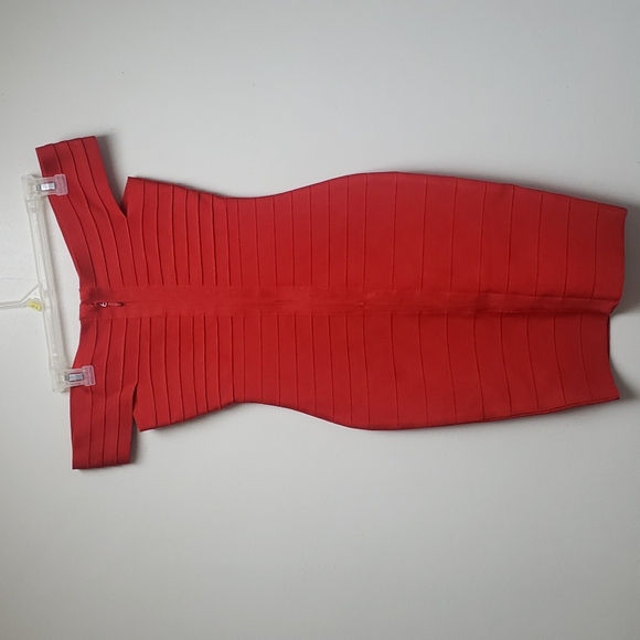 Women's Rayon Off Shoulder Bandage Bodycon Party Dress - Picture 8 of 10